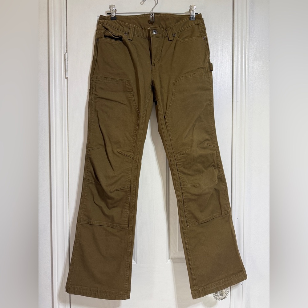 Duluth Trading Co Olive Straight-Leg Utility Pants